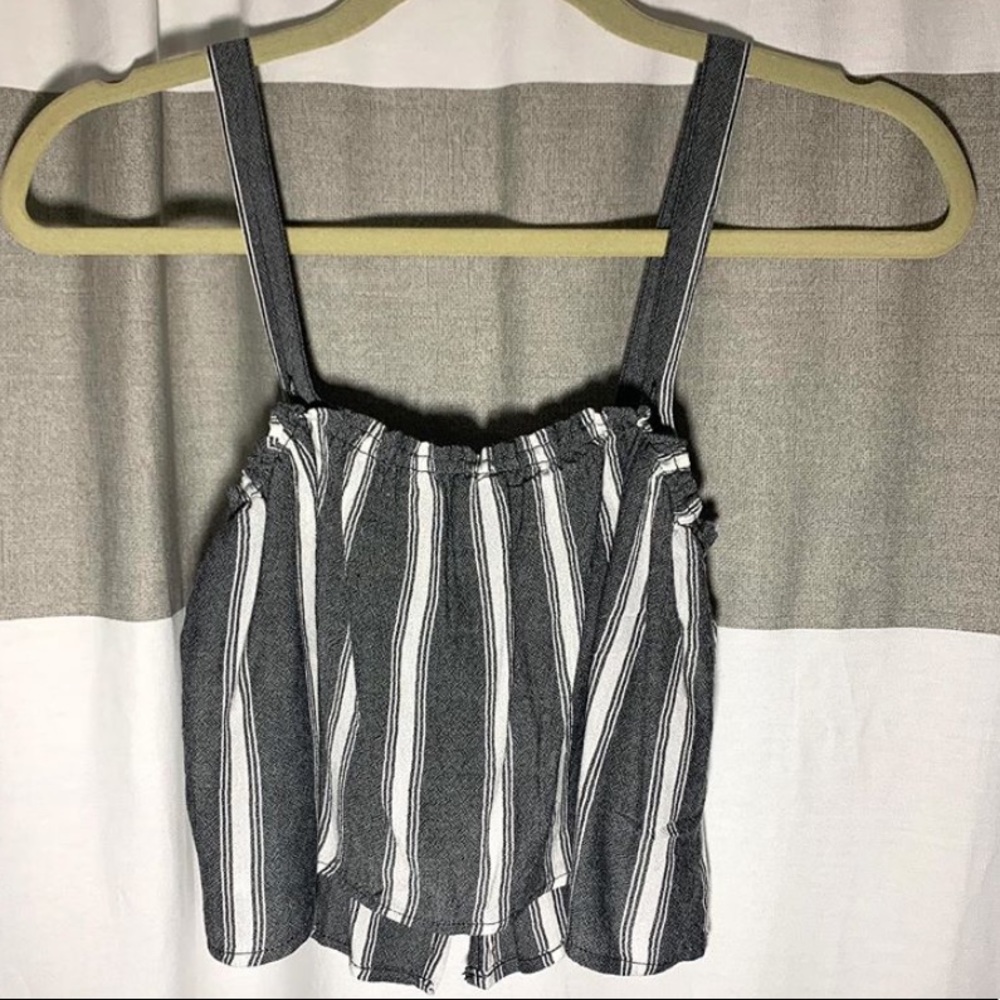 navy and white striped tank top adjustable straps